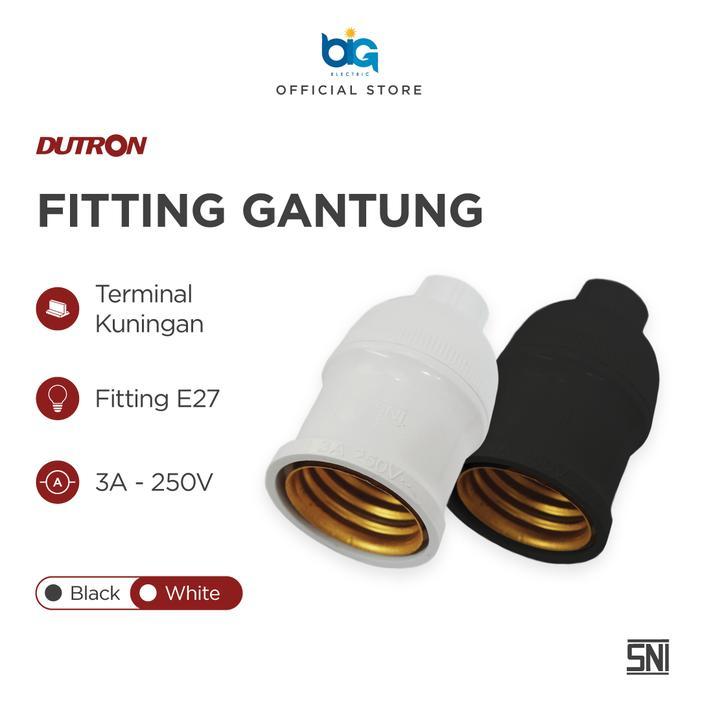 DUTRON Fitting Gantung Hitam