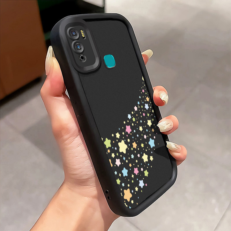 Casing Hp Infinix Hot 11 Play Hot 10 Play Hot 9 Play Hot 10 Case Meteor warna-warni Kasing silikon C