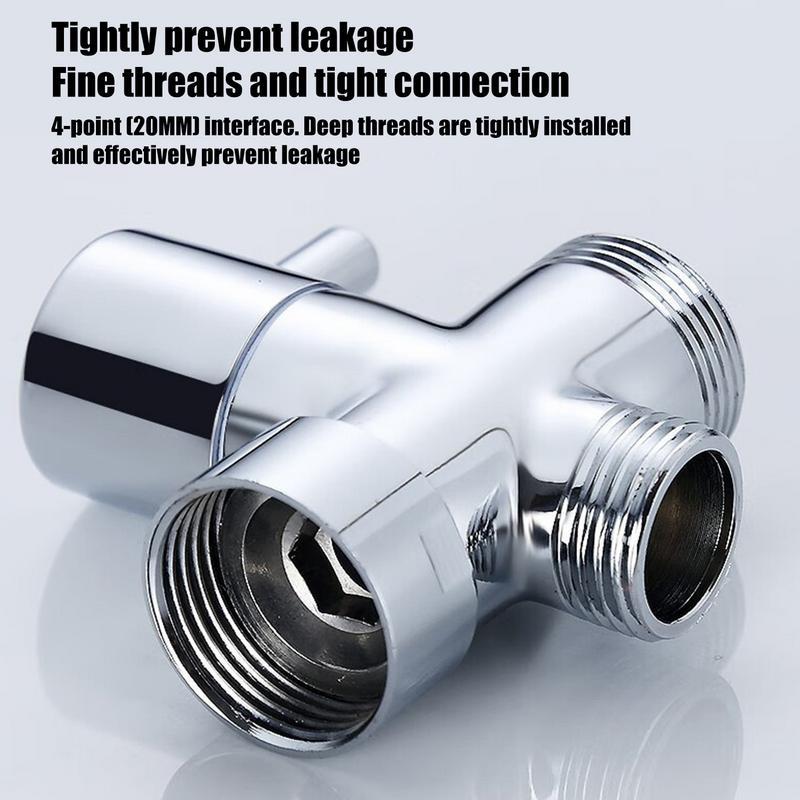 Shower Arm Diverter Shower Arm Splitter Valve Diverter Valve For Shower Head Solid Brass 1/2 Inch