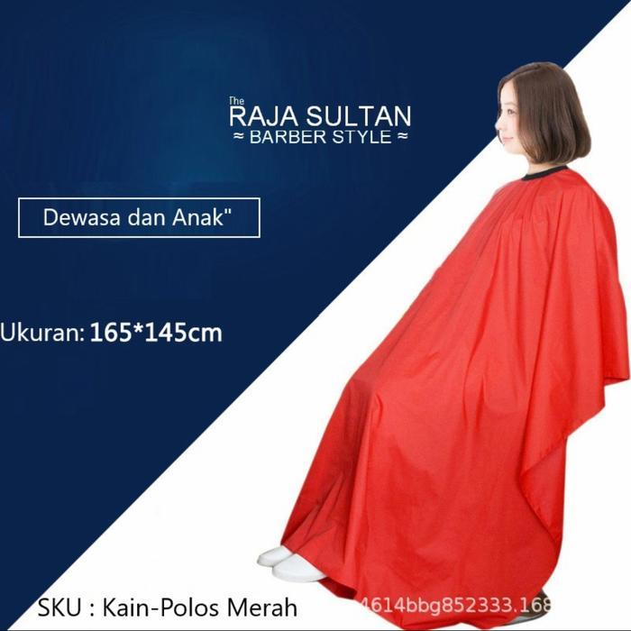Kain Kip Polos Jubah Pangkas Rambut Alat Cukur Rambut