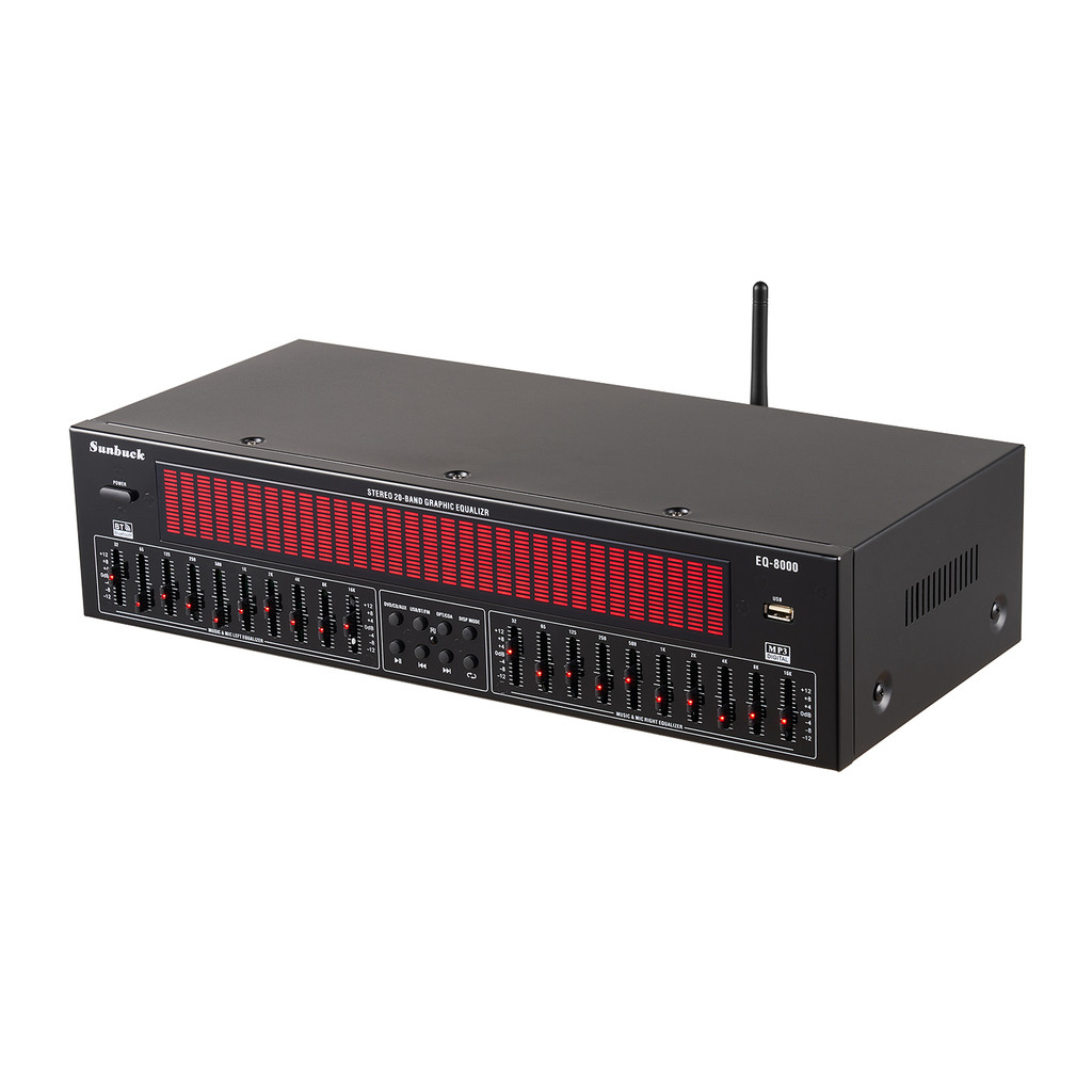 New EQ equalizer music spectrum analysis stereo 20-band graphic equalizer BT5.4 EQ-8000 audio player