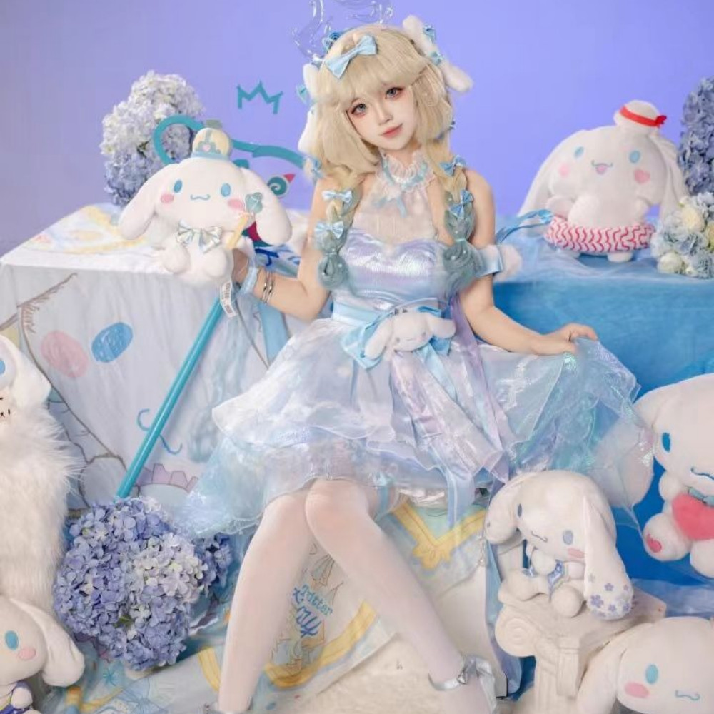 HONOR OF KINGS YAO CINNAMOROLL COSPLAY COSTUME FULL SET ANIME GAME COS YAO CONVENTION HALLOWEEN