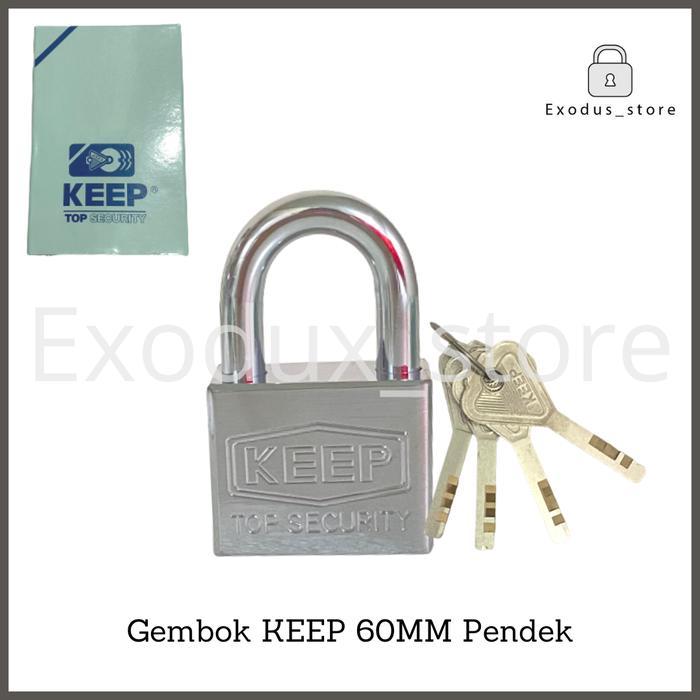GEMBOK PAGAR RUMAH ANTI MALING ANTI KARAT KEEP 60 MM LEHER PENDEK