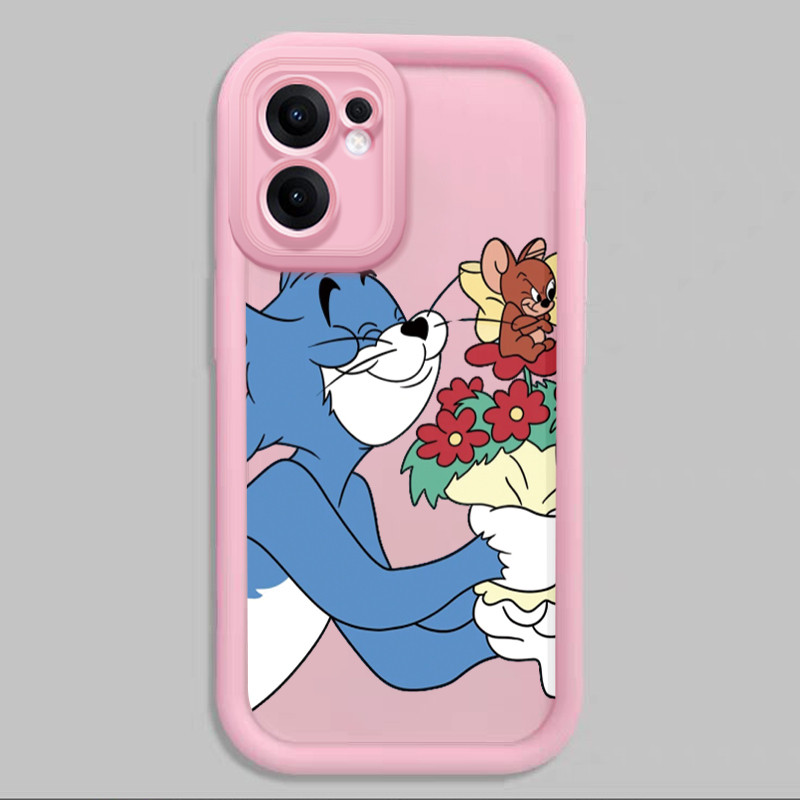 Casing Hp untuk OPPO Reno 13F 4G Reno 13F 5G 13 F Reno 14F 5G Case Casing HP couple Kucing dan tikus