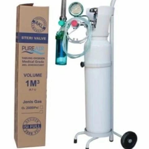 TABUNG OKSIGEN KOMPLIT 1 SET / 1M3