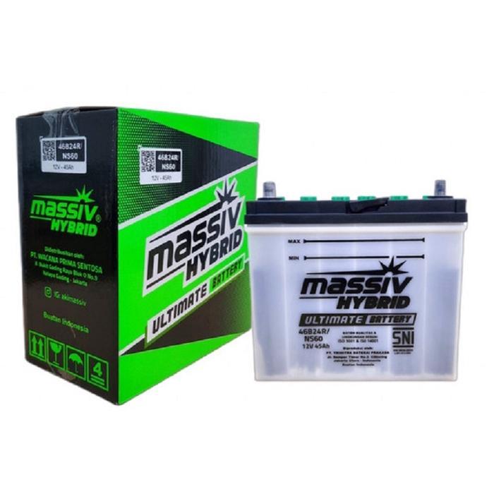 Terbaru AKI BATTERY MASSIV HYBRID NS60L VOXY LIVINA EVALIA ETIOS