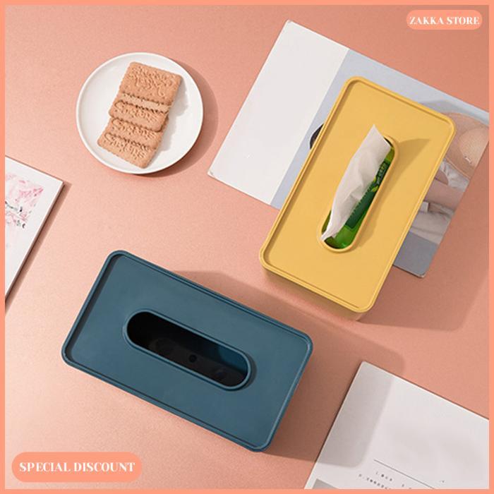 Evy Import COD Kotak Tisu Plastik / Tempat Tisu Basah / Kotak Penyimpanan Kertas Tisu Bayi /