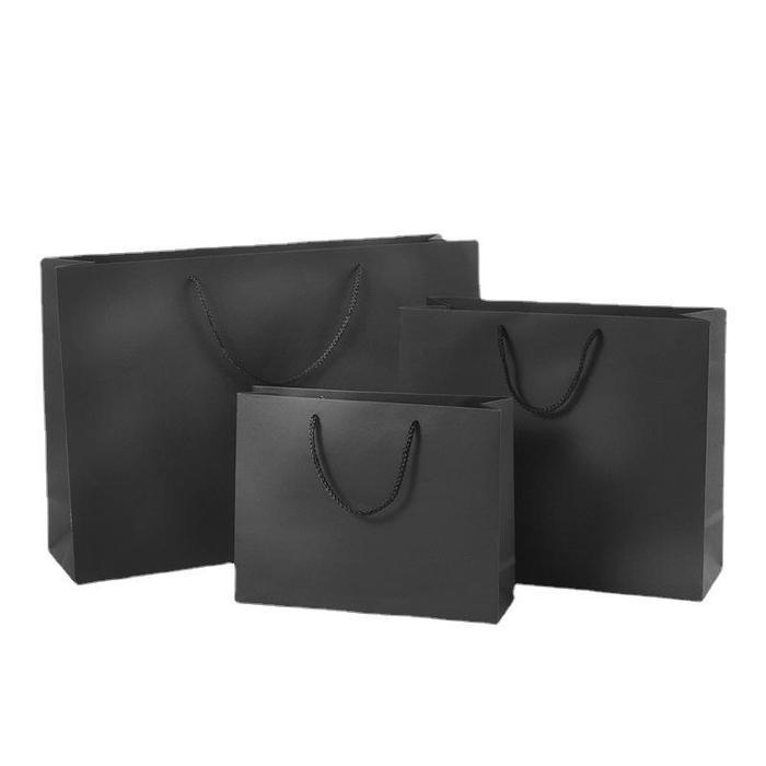 PB085 PAPER BAG JUMBO PREMIUM B EDITION TAS HAMPERS KADO BAG GOODIE GIFT KANTONG HITAM - Zhavier