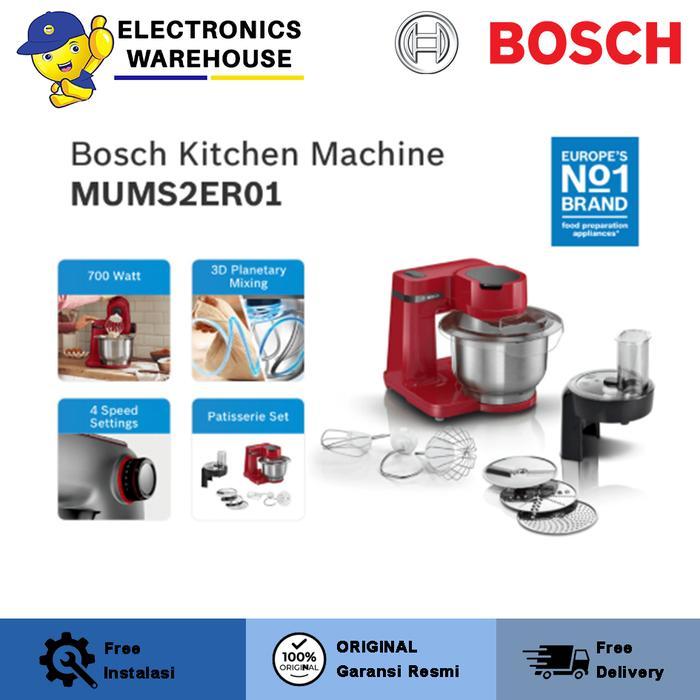 Bosch Kitchen Machine/ Standing Mixer Mums2Er01 Merah