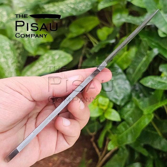 Ready Stock - Pisau Bleng Import Damascus Tempa Asli Pisau Handmade Damascus Blank Blade - Pola