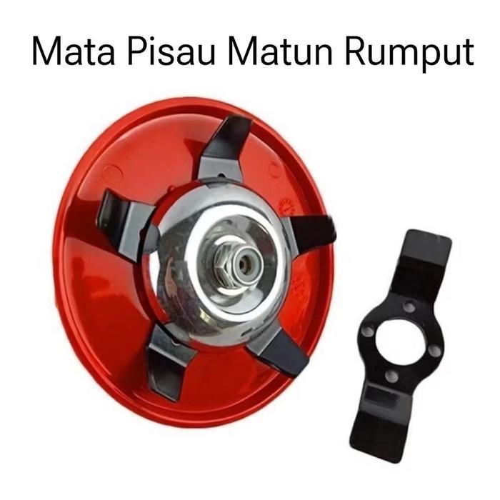 Mata Pisau Matun Rumput 6 Mata untuk Mesin Pemotong Rumput Cutter Blade Grass Trimmer