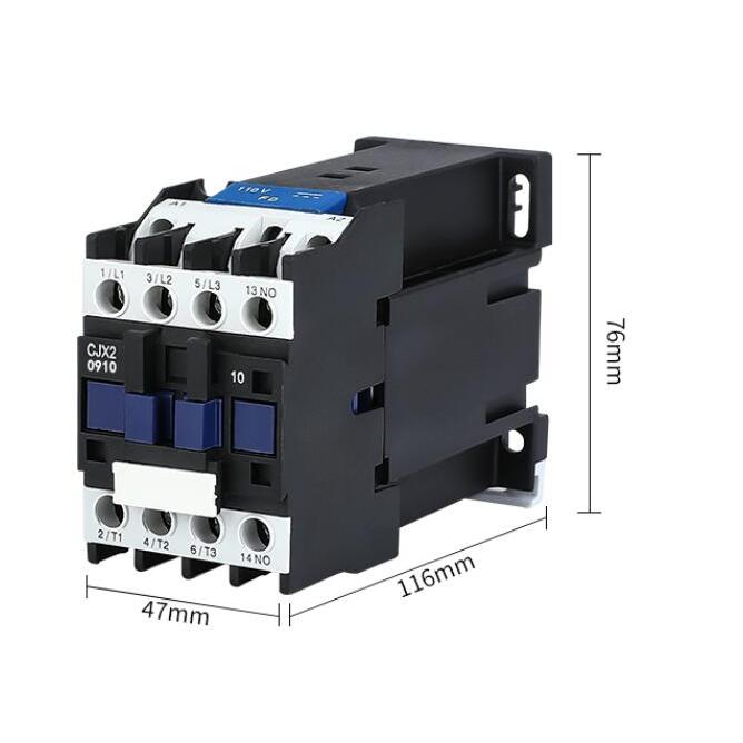 PROMO HARI INI  LC1D DC CJX2-0910Z CJX2-0901Z 9A NO Contactor  3-Phase DIN Rail Mount Electric Power