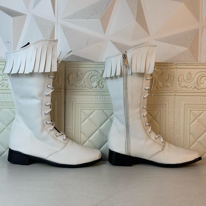 Sepatu Mayoret Putih Drumband Wanita Anak TK SD SMP SMA Dewasa Fashionable dengan Tassel dan