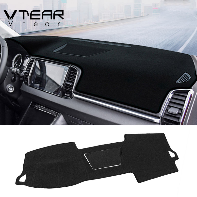 Vtear Car Dashboard Mat Interior Polyester Light-proof Pad Accessories Decoration Car-styling Cover