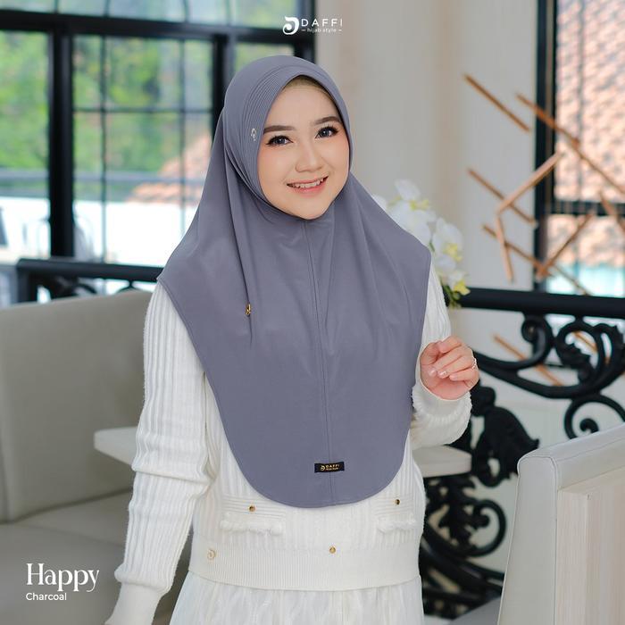 Sedia Daffi Hijab - Hijab Happy Series - Hijab Bergo Sport Jersey Pet Antem - Kerudung Muslim Instan