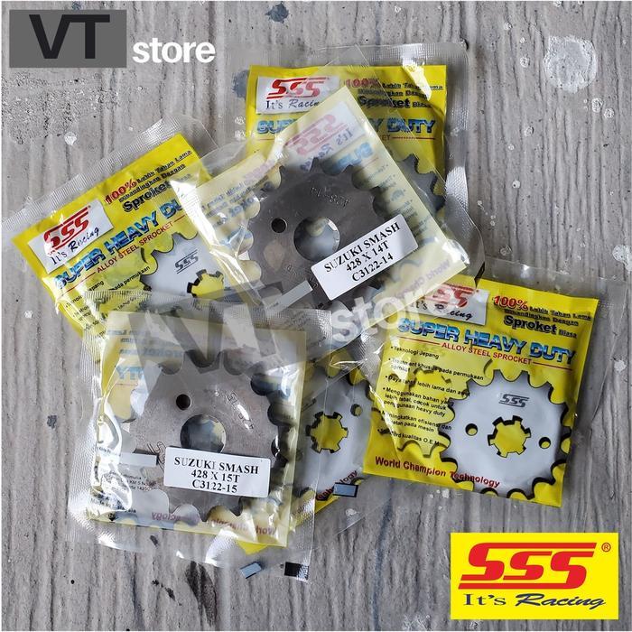 Gear Depan Sss Suzuki 415 Tipis Smash, Shogun, Rc, Supra, Grand