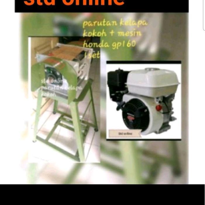 Terbaru! Mesin Parutan Kelapa Komplit + Mesin Gp160 Honda