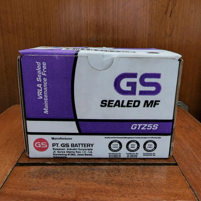 Aki Motor Gs Astra Mf Gtz5S Vario Beat Mio Soul Gt