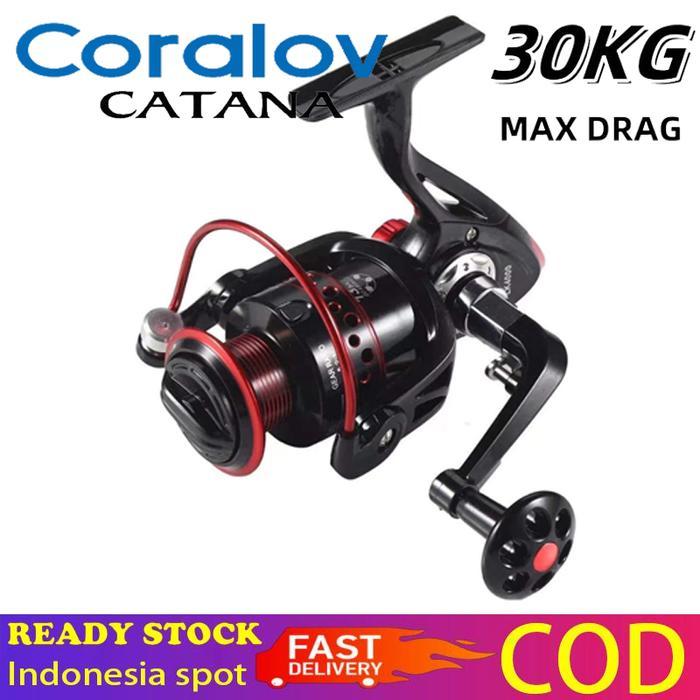 Coralov Reel Pancing Metal LK2000 - 7000 30 Kg Reel Pancing Tarikan Full Besi Murah Kuat Reel Ryobi