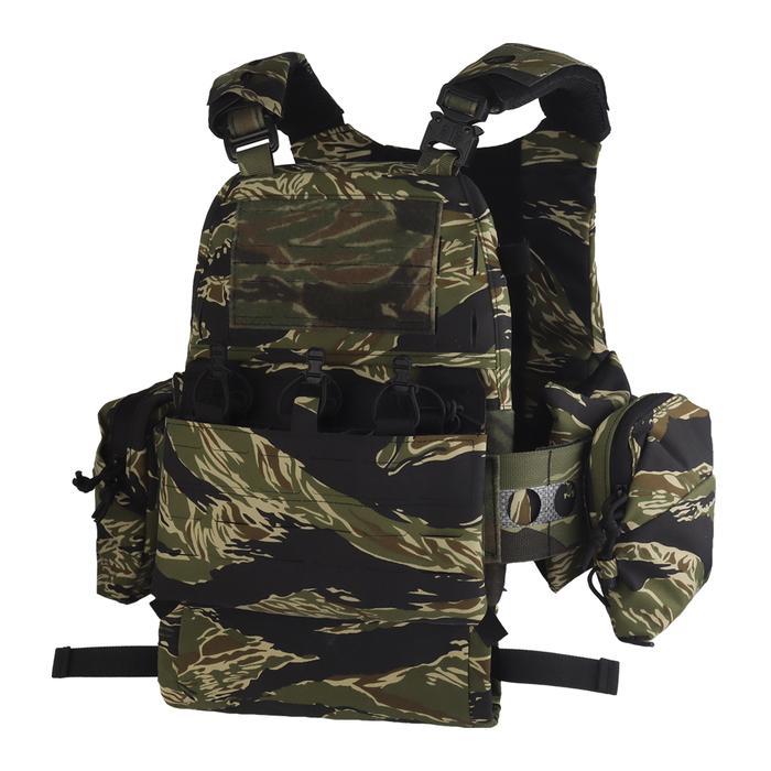 TERLARIS Ferro Concepts Repro - FCPC V5 Tiger Stripe Camo - Kamuflase Loreng Vest Plate Carrier