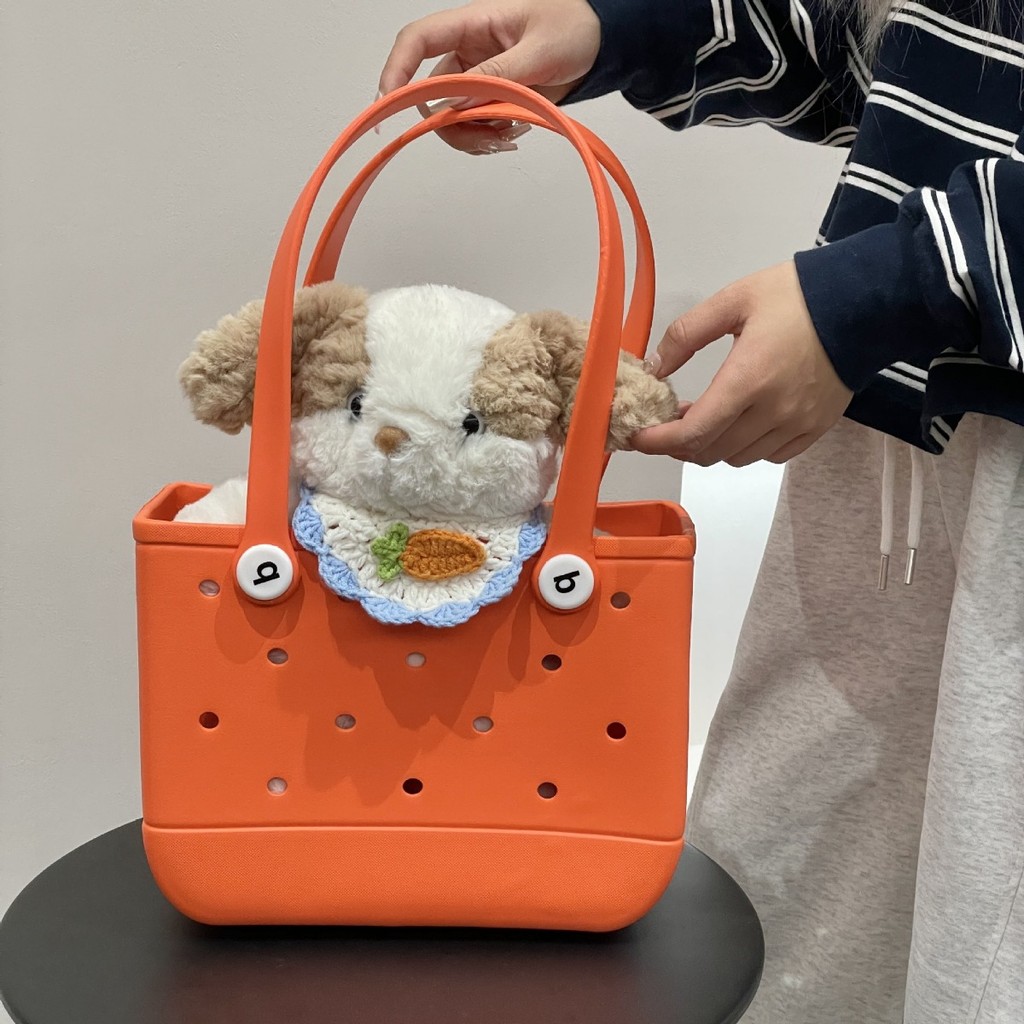 Mini Beach Bag EVA Waterproof Rubber Summer Pool Storage Basket Women Shopping Shoulder Handbag