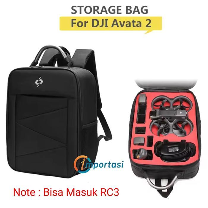 Tas Drone DJI AVATA 2 Goggles 3 RC 3 FPV Storage Bag Complete Set
