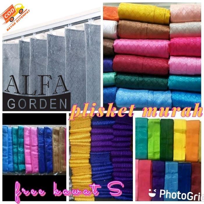 gorden plisket /gorden plisket polos / gorden plisket kawat s/gorden plisket jendela Satin