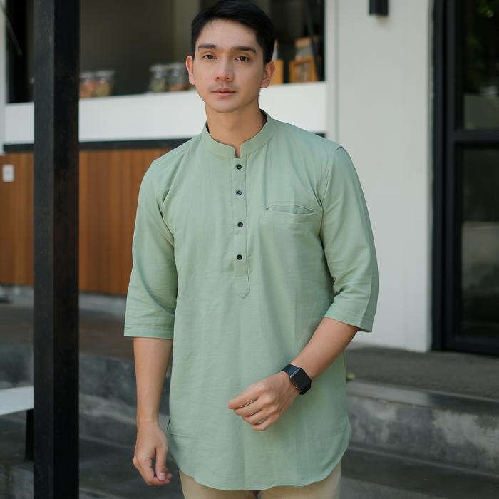 Kurta Pakistan Pria Kemeja Koko Kurta Pakistan Baju Koko Muslim Pria