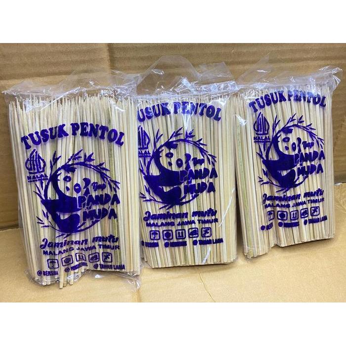 TUSUK PENTOL UK 15 CM TERMURAH CAP PANDA /TUSUK CILOK /TUSUK CILOR