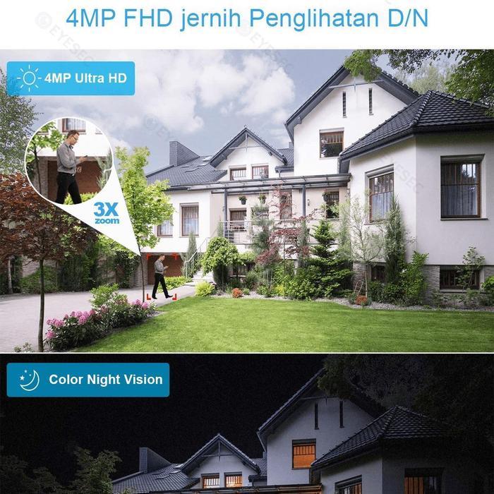 Dahua Technology - Cctv Outdoor Wifi 4Mp Zoom Optical 3X Zoom Tuya Komunikasi Dua Arah Pantau Jarak