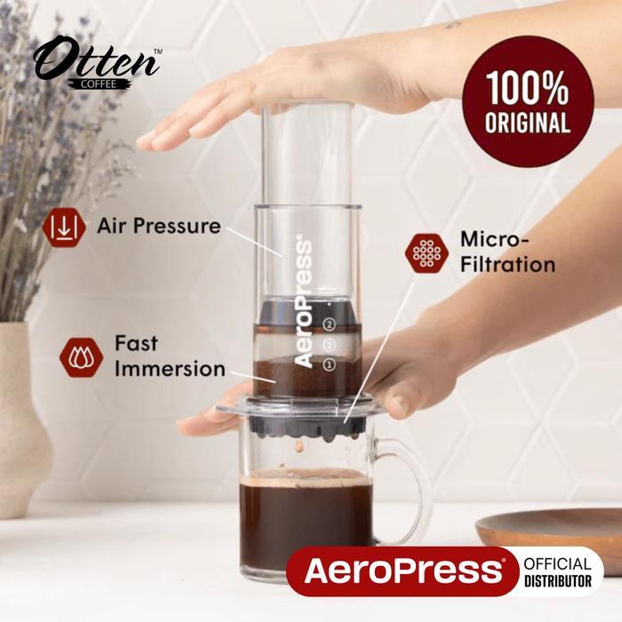 AeroPress - Clear Coffee Press - Alat Kopi Seduh Manual Press Brewer
