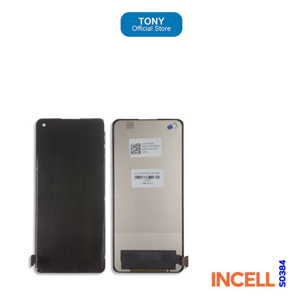 INCELL LCD Touchscreen - LCD Layar Sentuh  - LCD HP Oppo Reno 3 Pro/Reno 4 Pro 5G Hitam