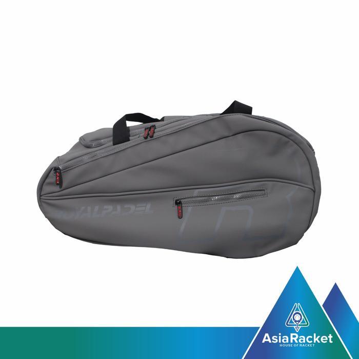 Royal Padel Bag leather Grey Bag Tas Royal Padel Royal Tech