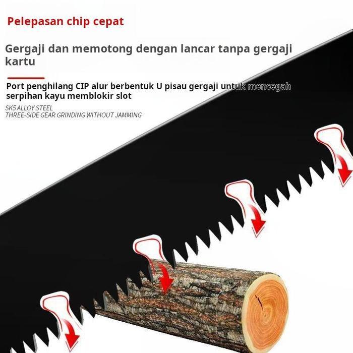 Gergaji lipat, gergaji tangan taman luar ruangan, gergaji pertukangan kayu, gergaji kayu, gergaji