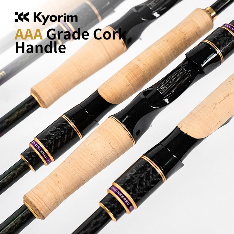 KYORIM ULTINA ZANDER Fishing Lure Rod,2 Sections,FUJI SIC Guide,Carbon Reel Seat,Spinning Casting