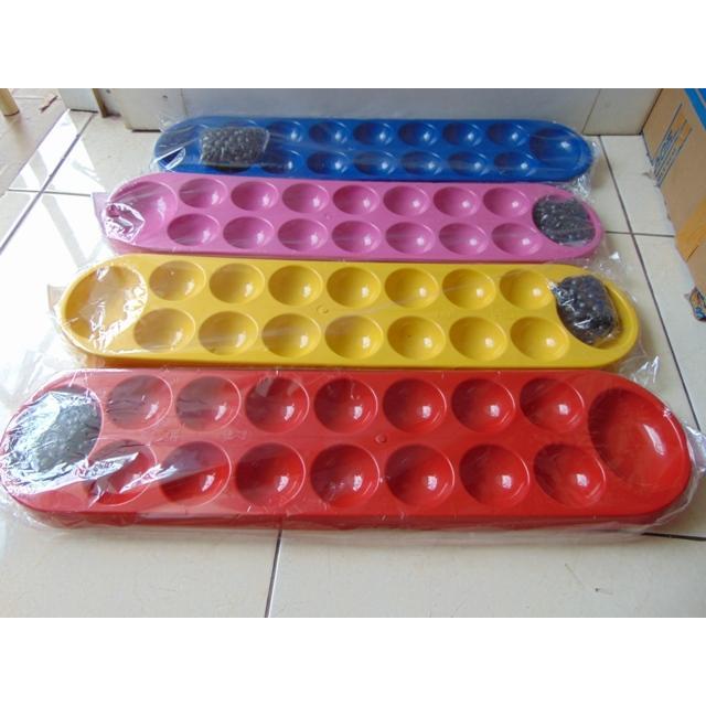 Mainan tradisional congklak mainan edukasi ukuran sedang Toys Plastik
