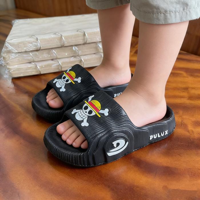Sandal Anak Cowok Dan Perempuan Karakter One Piece Model Selop