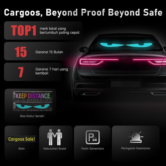 [DIY] Cargoos L10 L20 car LED screen Layar LED Mobil Fleksibel Lampu Peringatan Custom Teks Dukungan