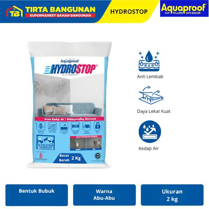 AQUAPROOF HYDROSTOP PLESTER ACIAN KEDAP AIR ANTI LEMBAB AKTIF MENUTUP RETAK 2 KG