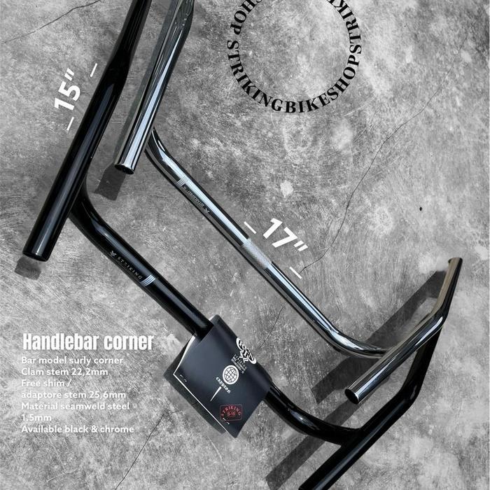 HANDLEBAR BAR STANG COMMUTER BIKE FEDERAL MTB FIXIE MODEL SURLY CORNER