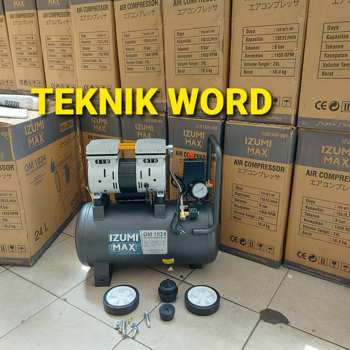 KOMPRESOR ANGIN IZUMI MAX OM 10-24 COMPRESOR IZUMI OILLES 1HP 24L OM