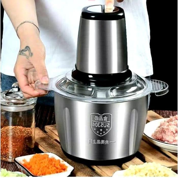 Chopper 2L Blender Daging Stainless Steel Steel