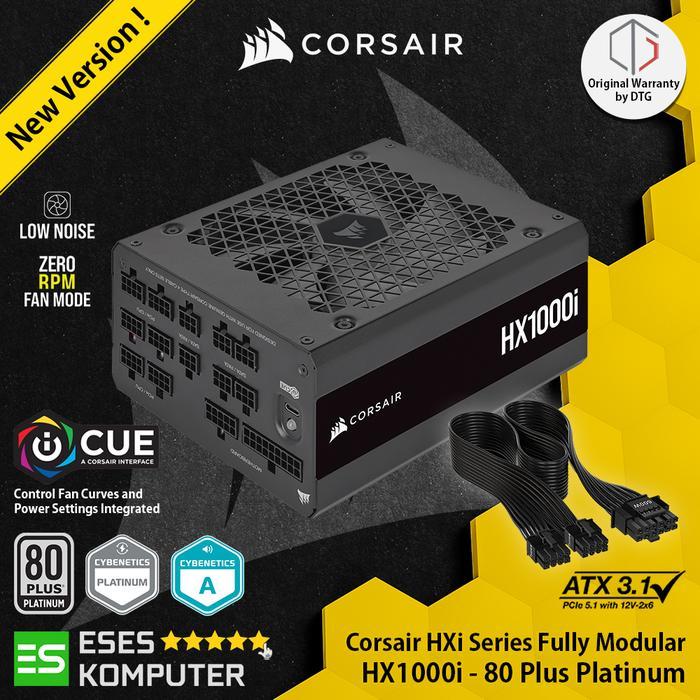 PSU CORSAIR HXI SERIES HX1000I 1000WATT 80 PLUS PLATINUM FULLY MODULAR