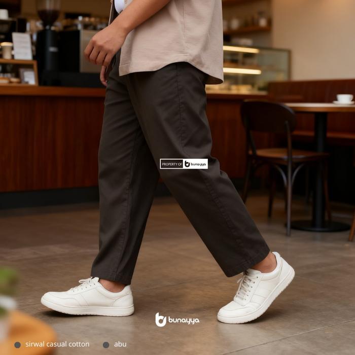 Bunayya Official Store Sirwal Casual Cotton Sirwal Formal Cotton Celana Sirwal Dewasa Celana Formal