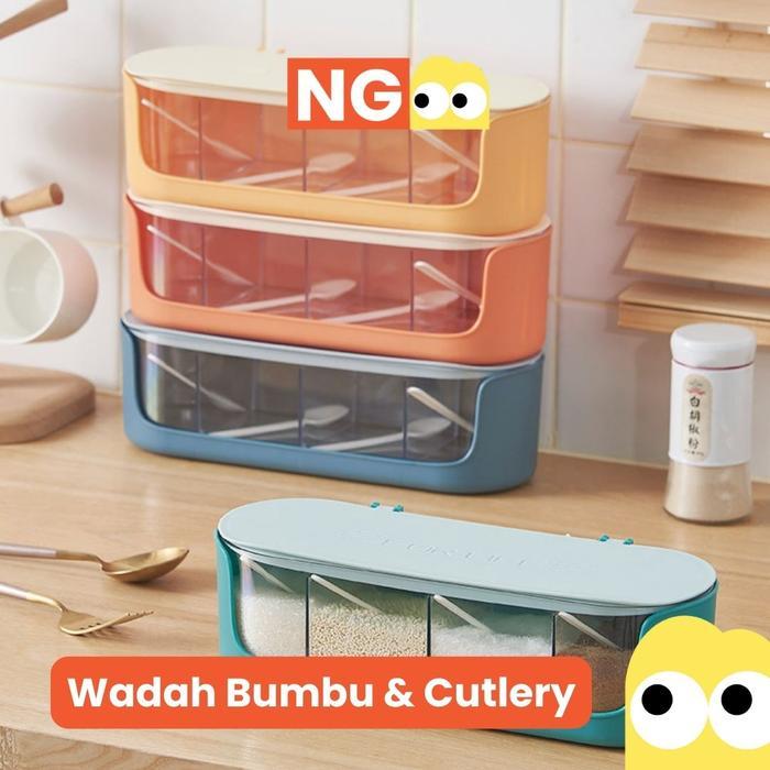 NG Stationery - Tempat Bumbu Tempat Penyimpanan Bumbu Dapur Tempat Sendok Alat Dapur Tempat Bumbu 4