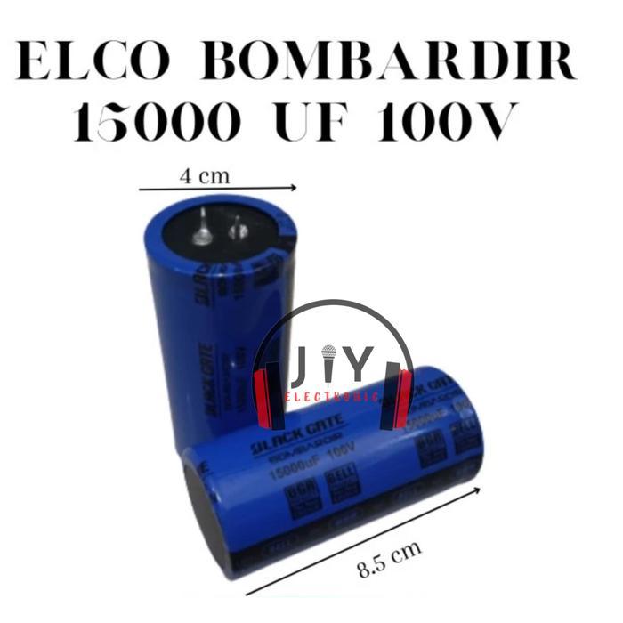 Elco 15000Uf 100V Bombardir Original / Kapasitor 15000Uf 100V (2 Pcs)