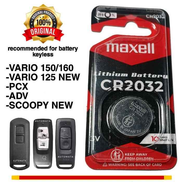 "New" baterai remot KEYLESS honda vario PCX adv scoopy new cr2032
