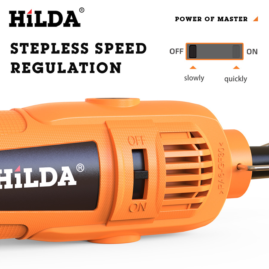 HILDA Electric Mini Drill Grinder Engraving Pen Mini Drill Electric Rotary Tool Grinding Machine