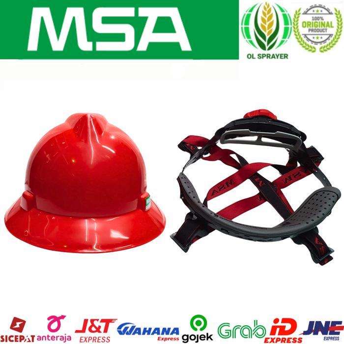 Helm Safety Proyek Full Brim Msa Lokal + Fastrack Helm Safety Proyek Msa Helm Msa Sni Helm Keamanan