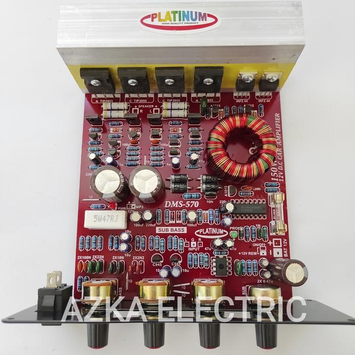 Kit Power Amplifier Speaker Aktif Stereo 12V Dc Dms 570 Terlaris